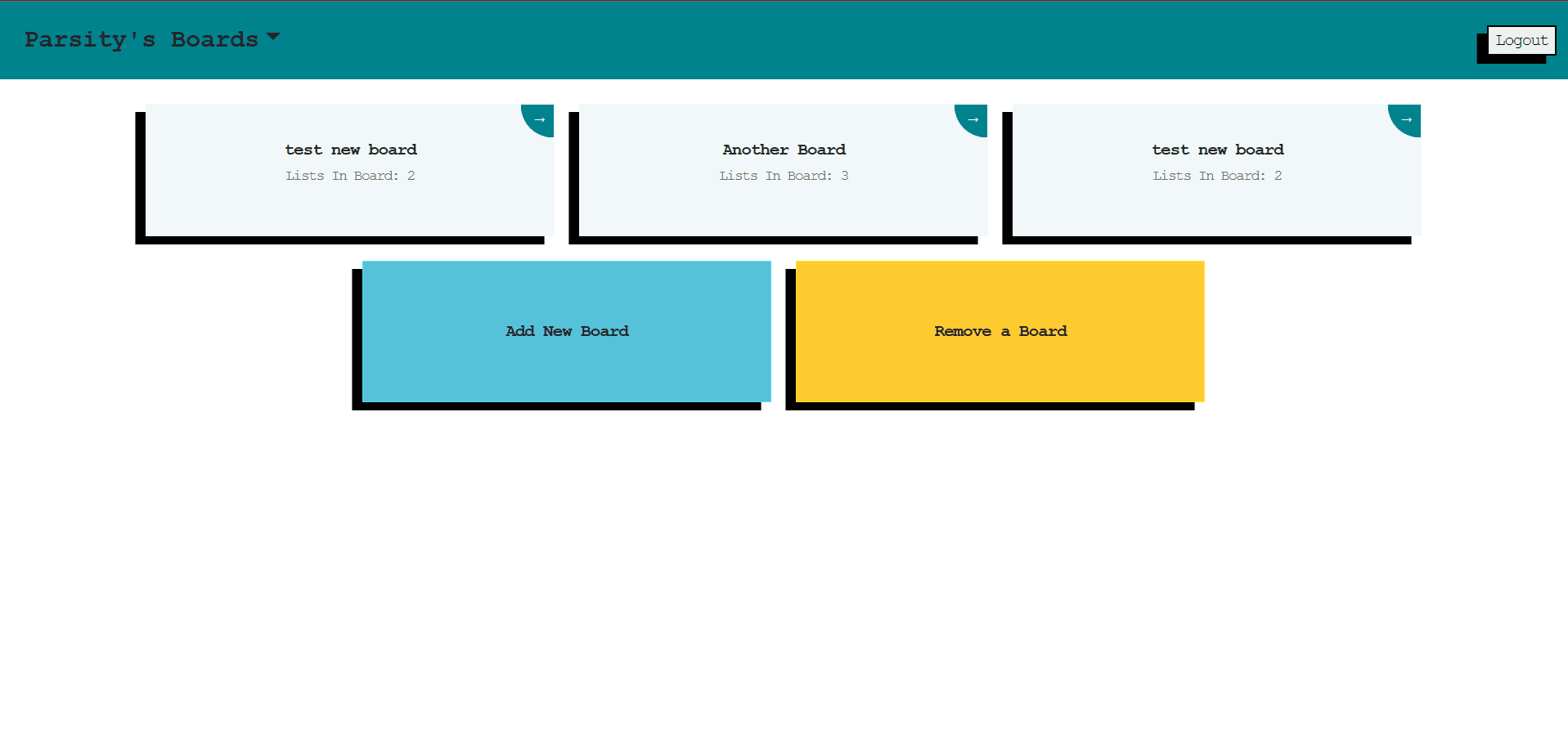Screenshot of Trello Clone App